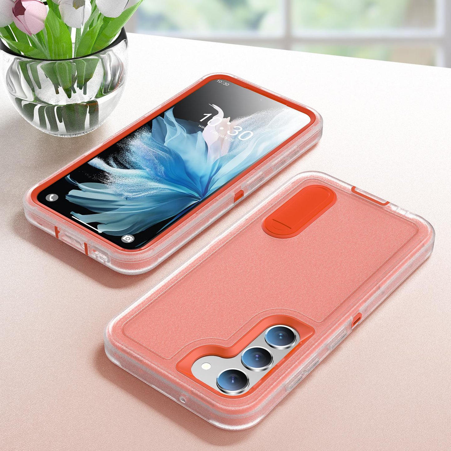 Anti-Dust Kickstand Fall Heavy Duty Protection Shockproof Phone Case for Samsung S25Ultra S24 S23FE S23 S22 A14 A15 A16 A54 A53 Hard Full Cover