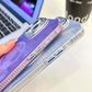 For iPhone 16ProMax 16 15 14 13 Phone Case, Electroplating Magnetic Laser Flow Silk Pattern Acrylic Slim With Glitter Len Protector, Protection Non-Yellowing Hard Cover