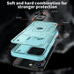 Anti-Dust Matte Anti-Fall Heavy Duty Protection Shockproof Phone Case With Kickstand for iPhone 16ProMax 16 15 14 13 12 11 XR Bumper Hard Full Cover