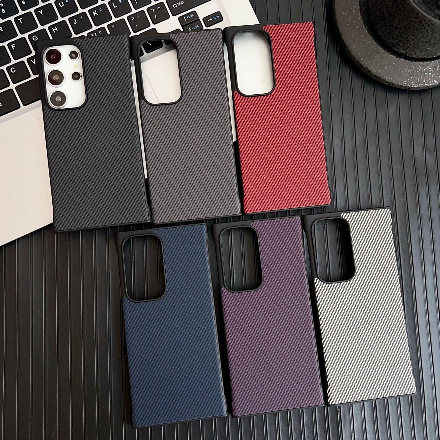 For Samsung S25Ultra S25+ S25 S24Ultra S24+ S24 Phone Case, Matte Cooling PC Frameless Leather Ultra Slim, Camera Protection Cover Hard Cover