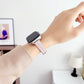 Plaid Canvas Metal Strap for Apple Watch 44mm Band 45 42 38 41 Ultra 49mm Link Bracelet for IWatch Series 9 8 7 6 SE 5 4