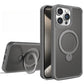 Slim PC Strong Magnetic Phone Case with 360 Rotating Metal Kickstand For iPhone 16ProMax 15 14 13 12 11 Skin Feel Bumper Shockproof Hard Full Cover