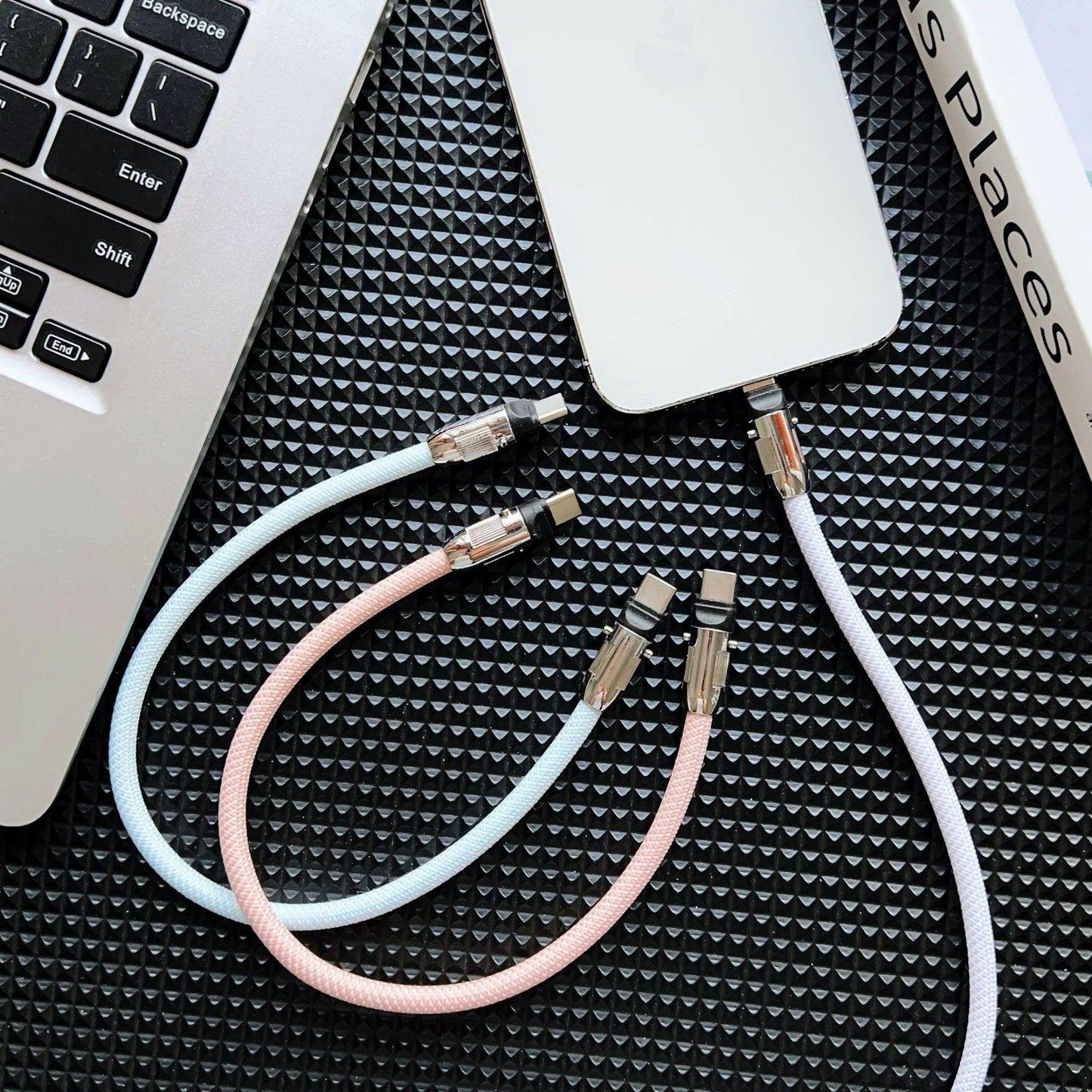 0.3M 1.2M 1.6M PD 60W Fast Charging TYPE C to TYPE C For Samsung S25Ultra S24 2 IN 1 Cell Phone Lanyard Charger Cable for iPhone 16ProMax 16 15 Pro Max C-L Cross-body Strap Mobile Phone Lanyard