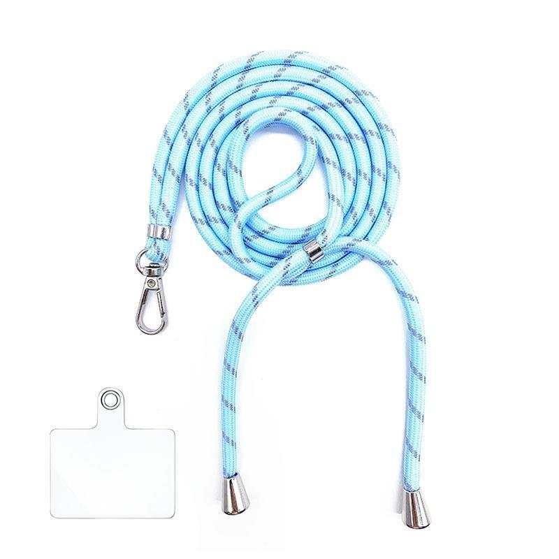 6MM Colorful Adjustable Crossbody Phone Lanyard Strap Mobile Phone Hanging Rope Detachable Rotatable Clasp Phone Neck Straps Anti-lost Lanyards for Telephone Jewelry