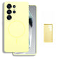 Liquid Silicone Fine Ring Strong Magnetic Precision Fingerprint-proof Phone Case For Samsung S25Ultra S25 S24 S23, Soft Skin Feel Shockproof Soft Full Cover With Microfiber Lining