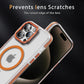 Matte Transparent Anti-Dust Anti-Fall Bumper Shockproof Strong Magnetic Phone Case for iPhone 16ProMax 16 15 14 13 12 11 XR Bumper Hard Cover