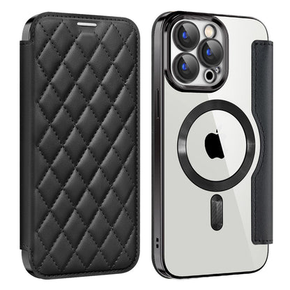 For iPhone 16 15 14 13 12 11 Pro Max Phone Case, Luxury Magnetic Suction Flip Business Wallet Card Slot Leather for Magsafe With Lens Film Anti-Fall Full Cover