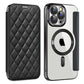 For iPhone 16 15 14 13 Pro Max Phone Case, Luxury Magnetic Suction Flip Business Wallet Card Slot Leather for Magsafe With Lens Film Anti-Fall Full Cover