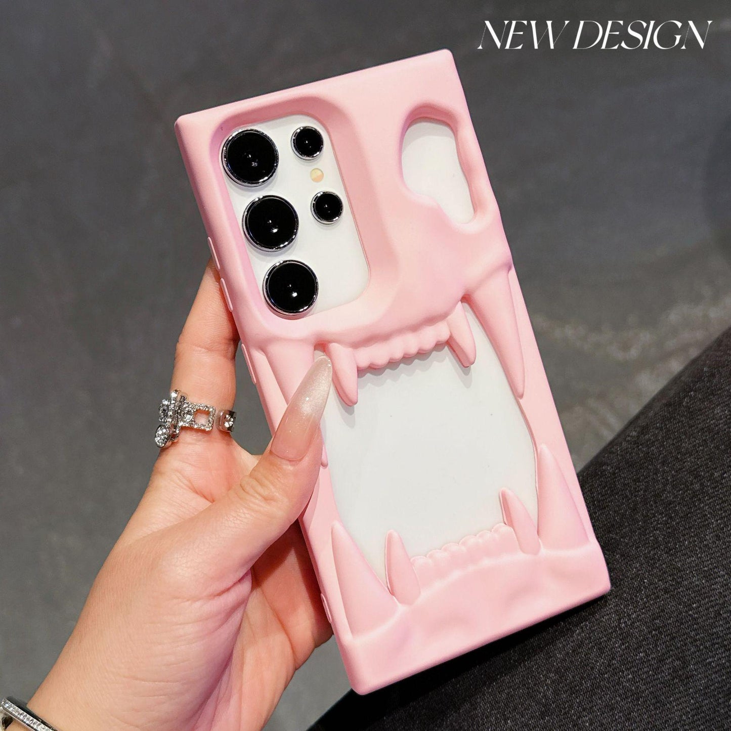 For Samsung S25Ultra S25+ S25 S24Ultra S24+ S24, Fancy Shape Cool Skull Matte Plating Hollow Heat Dissipation Case Cooling Soft Back Cover
