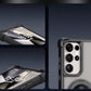 Four Corner Shockproof Slim PC Strong Magnetic Phone Case with 360 Rotating Metal Kickstand For Samsung S25Ultra S25Plus S25 Matte Skin Feel Bumper Shockproof Hard Full Cover