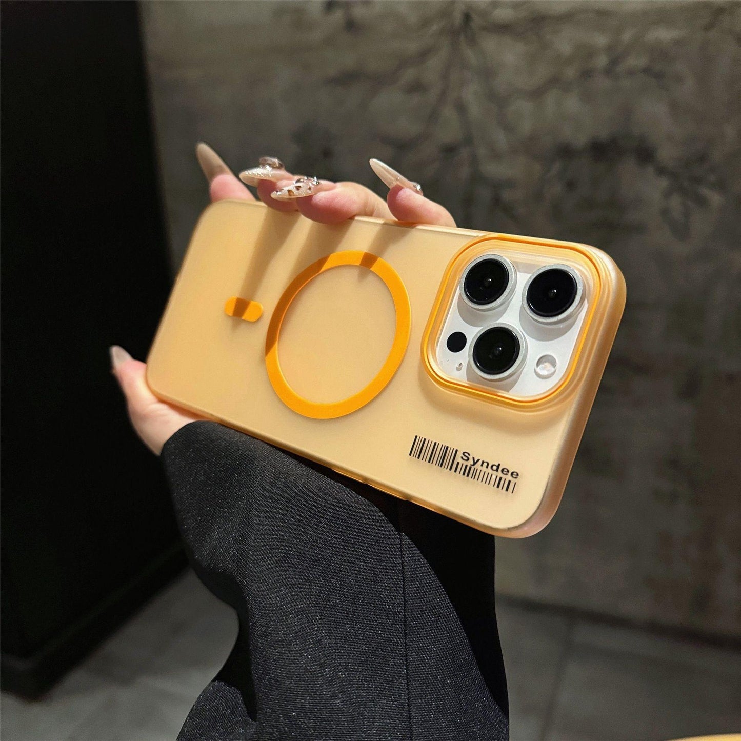 Matte Clear Magnetic Two-tone Slim PC Phone Case For iPhone 16ProMax 15 14 13 12 Transparent Skin Feel Bumper Shockproof Hard Full Cover