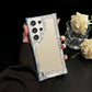 For Samsung S25Ultra S25 S24 S23 S22 S21 Phone Case, Luxury Glitter Rhinestone Mirror Plating Acrylic, Camera Protection Hard Full Cover