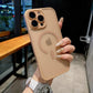 For iPhone 16ProMax 16 15 14 13 Phone Case, Matte Transparent C Pattern Magnetic Acrylic Slim, Camera Len Protector Cover Protection Hard Full Cover