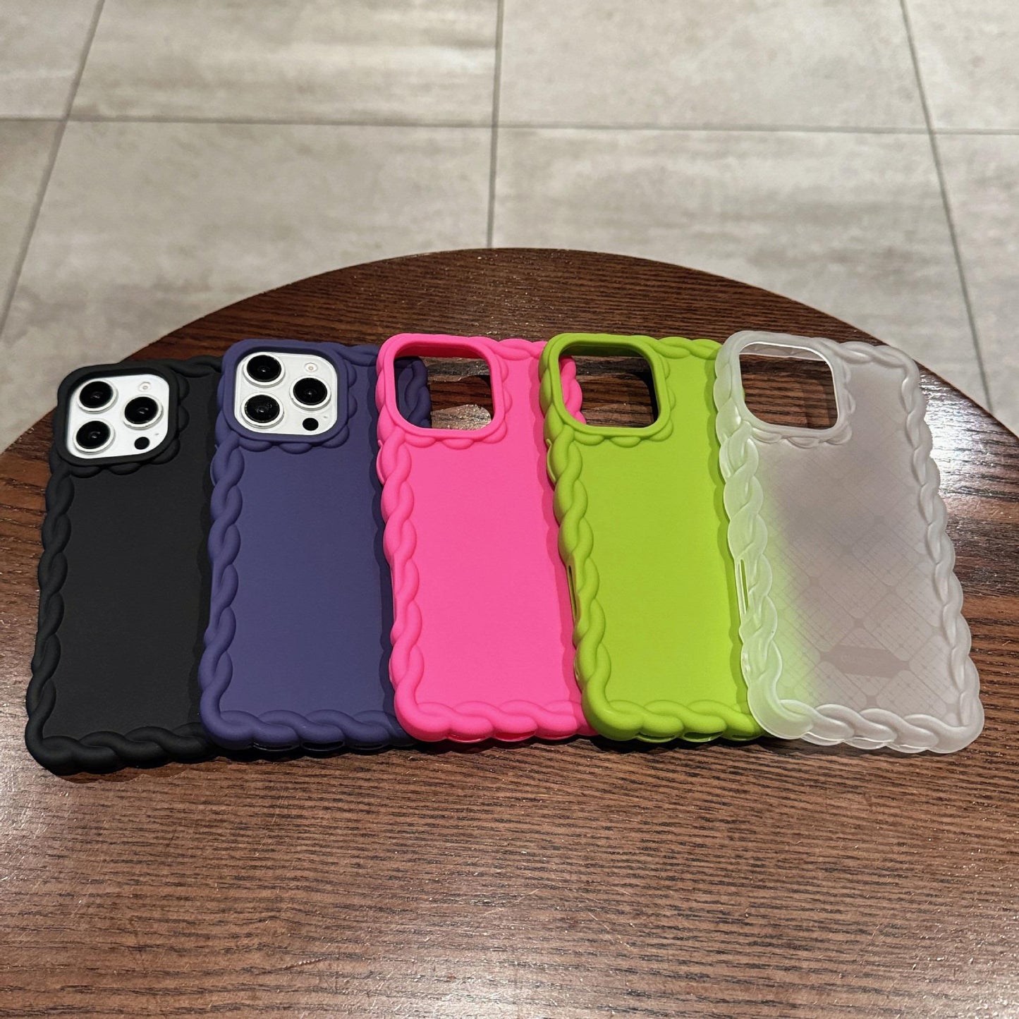 Fried Dough Twist TPU Matte Shockproof Phone Case For iPhone 16ProMax 15 14 13 12 11 Airbag Anti-Drop Soft Full Cover