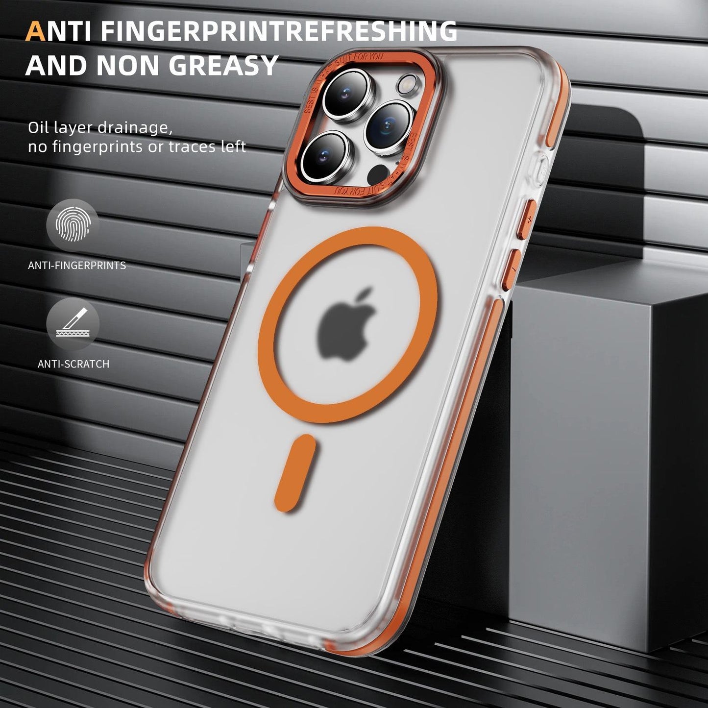 Matte Transparent Anti-Dust Anti-Fall Bumper Shockproof Strong Magnetic Phone Case for iPhone 16ProMax 16 15 14 13 12 11 XR Bumper Hard Cover