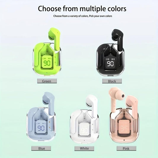 Multiple Colors TWS True Wireless Gaming Earphones ENC Noise Reduction, LED Digital Power Display, In-Ear Comfort, Touch Control, Long Battery Life