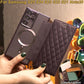 Strong Magnetic Suction Flip Leather Phone Case For Samsung S25Ultra S25 S24 S23 S22 Ultra Plus A15 A16 A35 A55 A05 Case High Leather Card Slot Equipped With Lens Protector Case