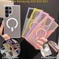 Matte Clear Macaron Magnetic Phone Case For Samsung S25Ultra S25Plus S25 S24Ultra S24 S23FE S23 [Not Yellowing] [Skin Feel] Shockproof Hard Full Cover