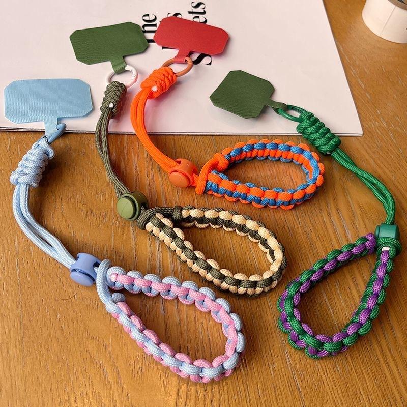 Mobile Phone Lanyard Short Wrist with Adjustable Woven Strap Fashion Outdoor Sports Anti Loss Phone Accessories