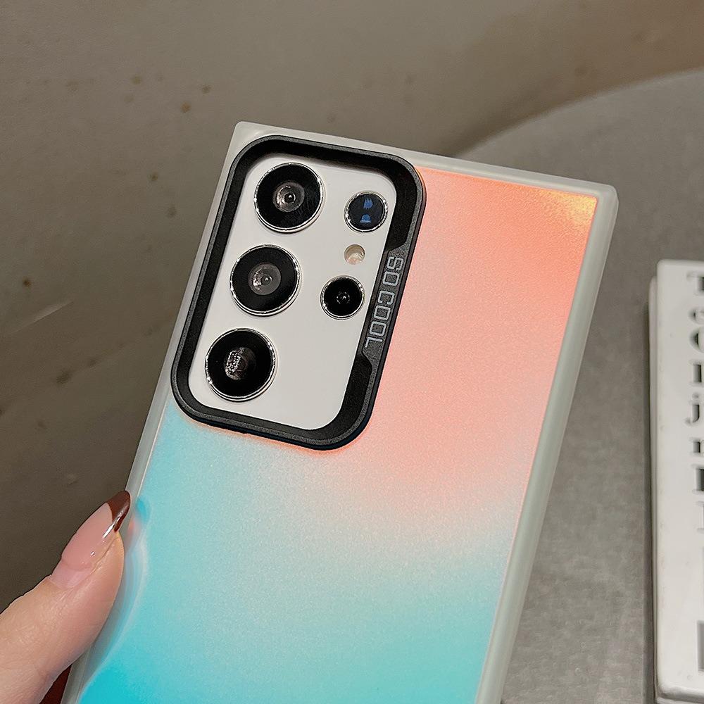 For Samsung A16 A14 A24 A34 A35 A52 A53 A54 A55 A73 A72 Phone Case, Luxury Laser Gradient Color Acrylic Slim, Full Camera Protection Non-Yellowing Hard Cover