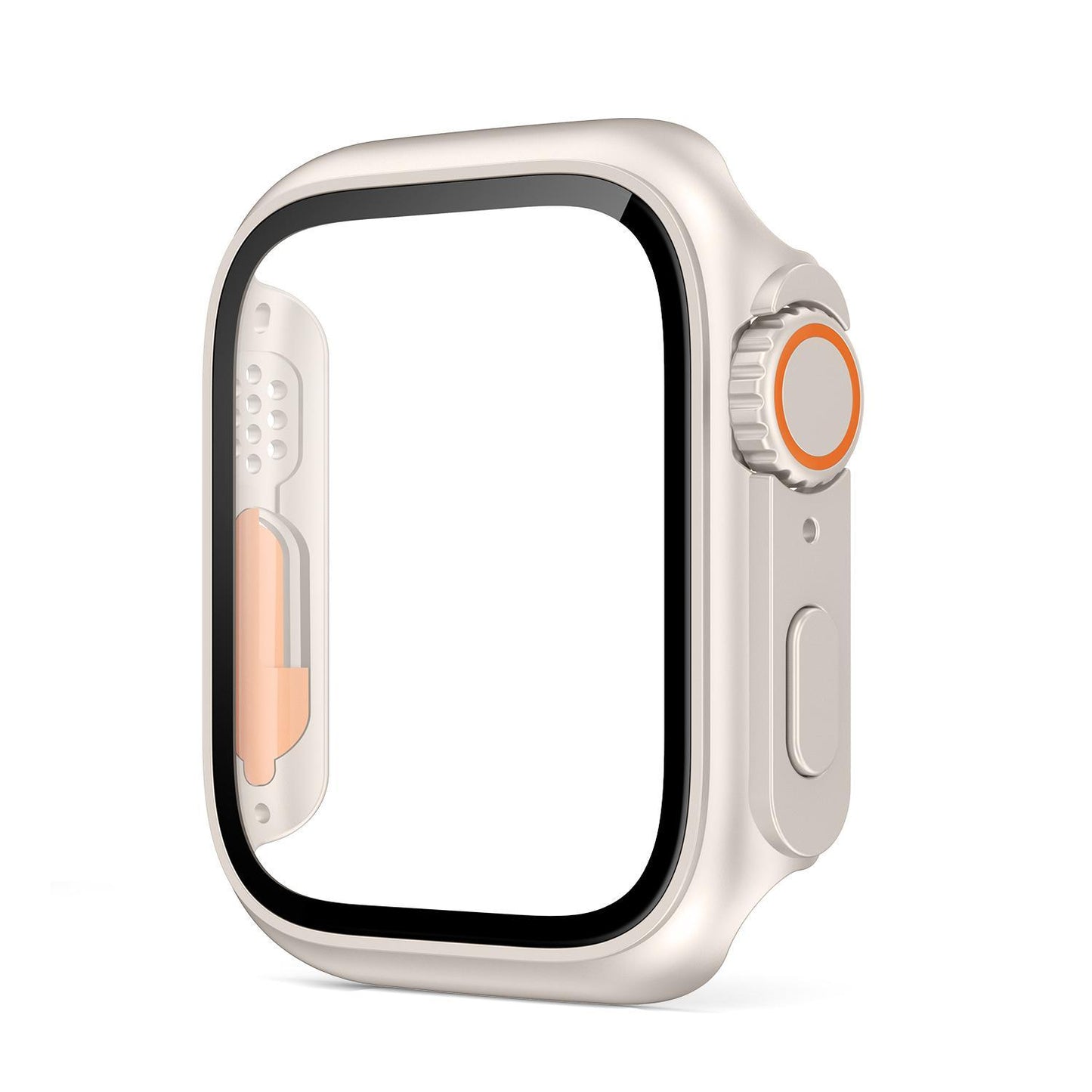 PC Firm Cover for Apple Watch Case 45mm 41mm 44mm 40mm 42mm 38mm Glass Appearance Upgrade ultra iWatch Series 9 8 7 SE SE2 6 5 4