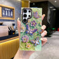For Samsung S25 S24 S23 S22 A34 A35 A53 A54 A55 Note20Ultra Phone Case, Luxury Elegant Colorful Rainbow Butterfly Flower Oil Painting Metal Camera Frame Anti-drop Hard Shockproof Full Cover