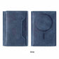 Multi-function Leather Card Case Strong Magnetic Wallet Kickstand Card Holder Card Bag Case for Magsafe IPhone 16 15 14 13 12 Pro Max Stand Cover for Samsung S23 S24 Magnetic Phone Case Accessories