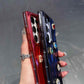 For Samsung S25Ultra S25 S24 A56 A55 A54 A36 A35 A26 A25 A16 A15, Rhinestone Fancy Shape Cool Wrinkled Tin Foil Pattern Plating Hollow Heat Dissipation Case Cooling Soft Back Cover