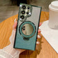 For Samsung S25Ultra S25 S24 S23 S22 Plus Ultra Case, Gradient Rhinestone Mirror Kickstand Glitter Luxury Elegant Plating Case Camera Protection Shockproof Hard Cover