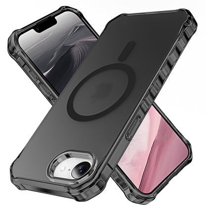 Colorful Matte Clear Strong Magnetic Four Corner Slim PC Phone Case For iPhone 16ProMax 16 15 14 13 12 Transparent Skin Feel Bumper Shockproof Hard Full Cover