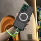 Luxury Matte Clear Support Magnetic With Woven Wristband For Samsung S25 S24 S23 S22 S21 Note20 A16 A15 A25 A35 A55