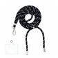 6MM Colorful Adjustable Crossbody Phone Lanyard Strap Mobile Phone Hanging Rope Detachable Rotatable Clasp Phone Neck Straps Anti-lost Lanyards for Telephone Jewelry