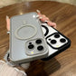 Retro Matte Transparent Magnetic Wireless Charging Compatible Case for iPhone 16ProMax 16 15 14 13 12 Pro Max - Shockproof PC Acrylic Hard Phone Cover