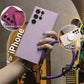Strong Magnetic Slim Silicone Phone Case With Multifunctional Climbing Rope For iPhone 16 15 14 13 12 11 XR XSMax X/XS, Soft Liquid Silicone Shockproof Full Cover With Microfiber Lining