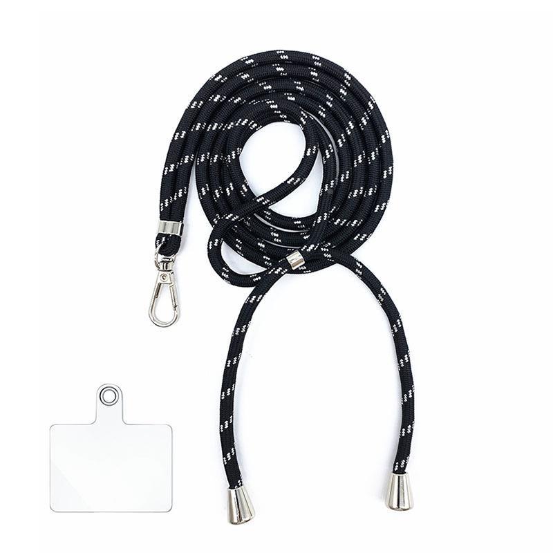 6MM Colorful Adjustable Crossbody Phone Lanyard Strap Mobile Phone Hanging Rope Detachable Rotatable Clasp Phone Neck Straps Anti-lost Lanyards for Telephone Jewelry