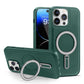 Luxury Full Leather Glossy Kickstand Phone Case For Magsafe For iPhone 16ProMax 16 15 14 13 12 11 Metal Ring Magnetic Metal Holder Shockproof Stand Back Cover