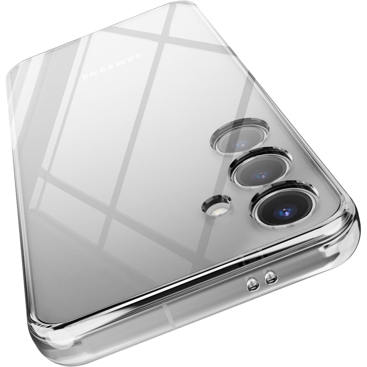 Clear Hard PC High Definition Phone Case for Samsung S25Ultra S25+ S25 S24 S24+ S24Ultra S23FE S23Ultra - Precise Camera Cutouts, Durable TPU and Polycarbonate Construction