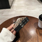 For Samsung S25Ultra S25 S24 S23 S22 S21 Phone Case, Luxury Glitter Mirror Leopard Pattern Plating Acrylic, Camera Protection Hard Full Cover