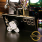 Mouse Head Mirror Pop Stand Kickstand Plating Phone Case For Samsung S25 S25Plus S25Ultra S24 S24FE S24Plus S24Ultra