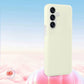 Luxury Lovely Liquid Silicone Jelly style Precision Len Protection Phone Case For Samsung S25Ultra S24FE S25 S24 S23, Soft Skin Feel Silicone Shockproof Soft Cover With Microfiber Lining