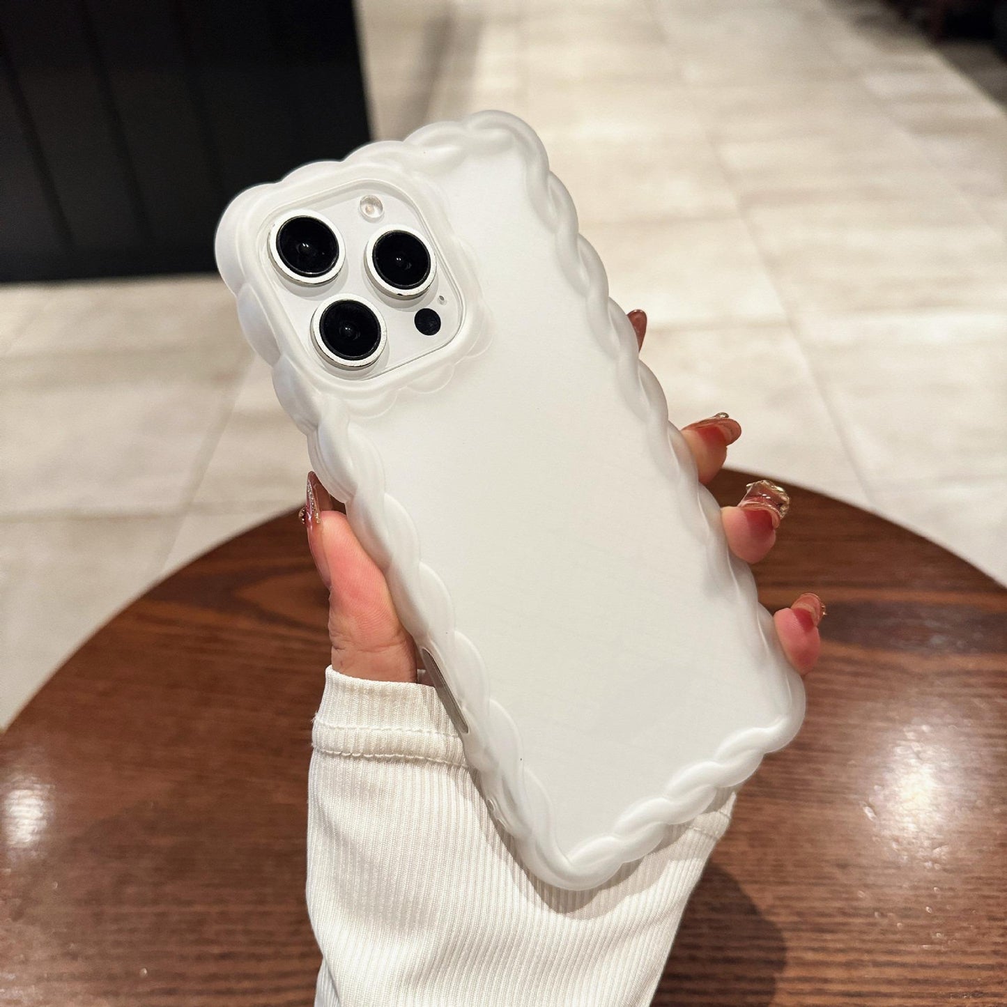 Fried Dough Twist TPU Matte Shockproof Phone Case For iPhone 16ProMax 15 14 13 12 11 Airbag Anti-Drop Soft Full Cover
