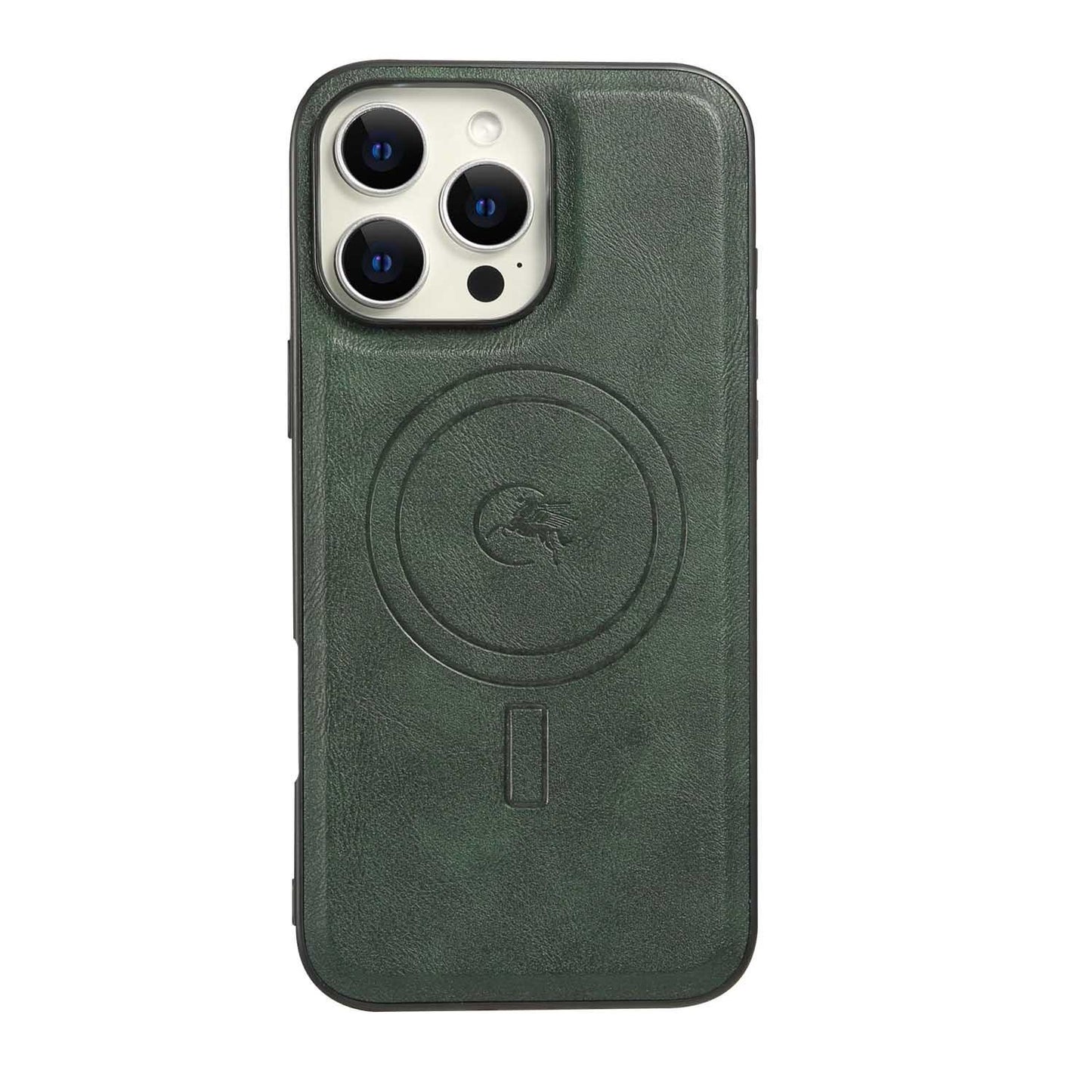 For iPhone 16ProMax 16 15 14 13 12 Leather Phone Case with Strong Magnetic, Anti-Fall for Magsafe Shockproof Business Hard Full Cover
