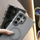 Dual Color Magnetic Clear Shockproof Phone Case For Magsafe Wireless Charging Case With Multifunctional Climbing Rope For iPhone 16 15 14 13 12 11 Pro Max Clear TPU Acrylic Bumper Hard Cover