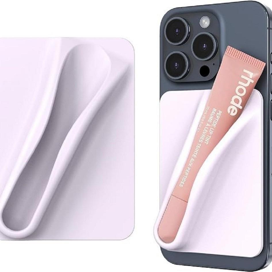 Adhesive Easy to Carry Lipstick Holder Case For iPhone 16 15 14 13 12 11 For Samsung S25 S24 S23 Ultra Phone Accessories