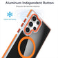 Dual Color Translucency Black Strong Magnetic For Magsafe Phone Case For Samsung S25Ultra S25+ S25 S24Ultra S23FE S23Ultra A55 A35 A25 A16 Metal Frame Shockproof Bumper Acrylic Hard Cover