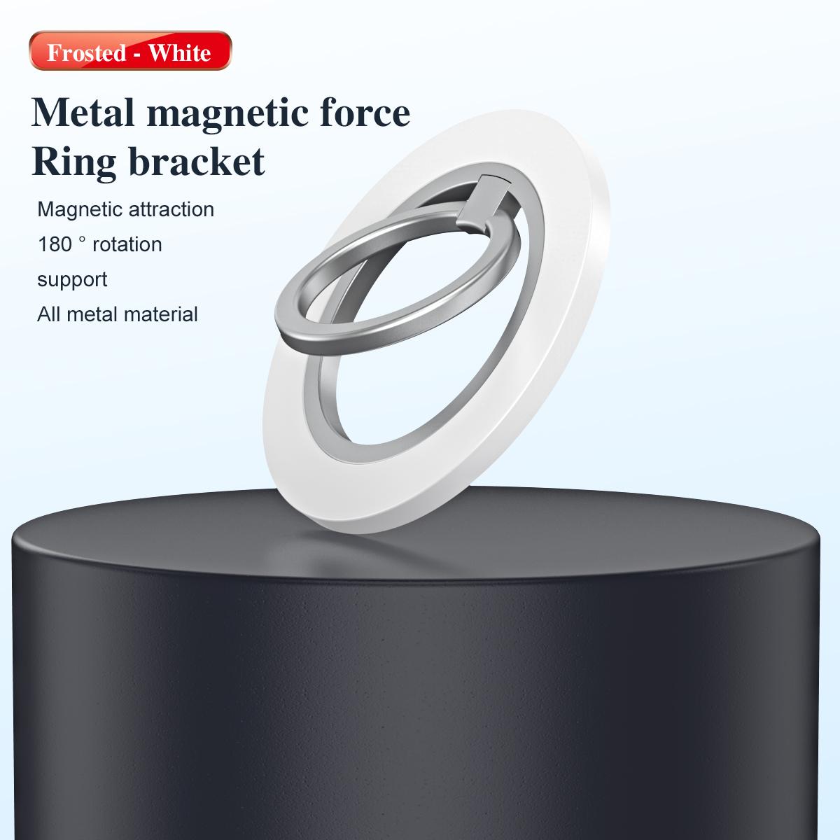 180 Degree Rotation Strong Magnetic Finger Ring Phone Holder Classy Damping Fold Stable Support Multi-angle Ring, for iPhone 16 15 14 13 12 for Samsung S25 S24 S23
