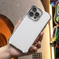 Luxury Plating Four Corners Shockproof Clear Case For iPhone 16 15 14 13 12 11 XR XSMax X/XS Transparent Built-in Camera Protector Hard Acrylic Bumper Armor Full Cover