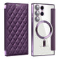 Magnetic Suction Flip Leather Case For Samsung S25 S24 S23 S22 for Magsafe Case High Leather Equipped With Lens Film Case