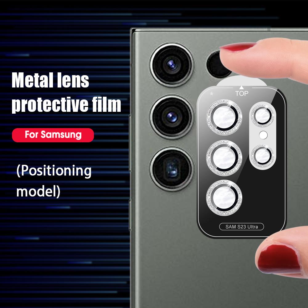 Glitter Camera Lens Protector Case 9H Tempered Glass Films Military-Grade Protection For Samsung S25 S25Plus S25Ultra S24Ultra S24 S24Plus S24FE