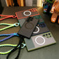 Luxury Matte Clear Support Magnetic With Woven Wristband For Samsung S25 S24 S23 S22 S21 Note20 A16 A15 A25 A35 A55